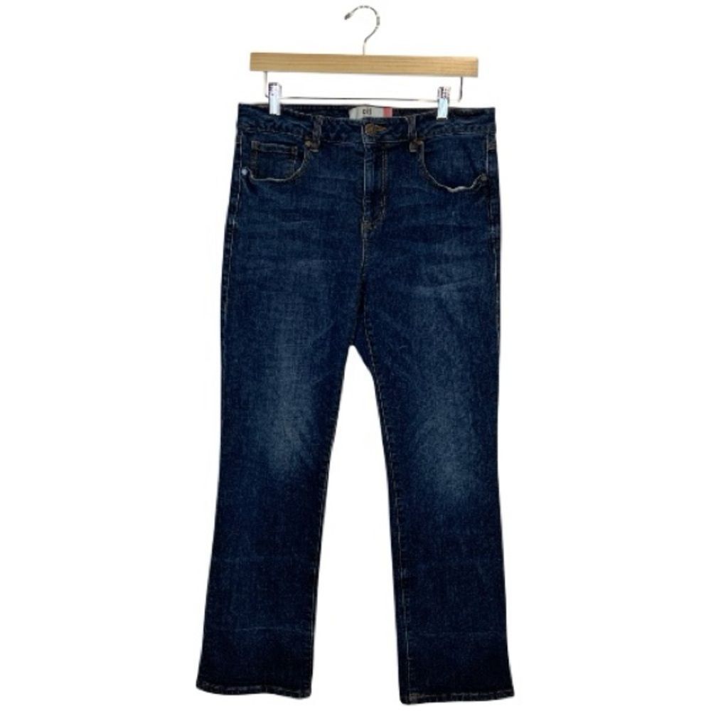 CAbi Women's Boyfriend Jeans in Dark Indigo Blue
